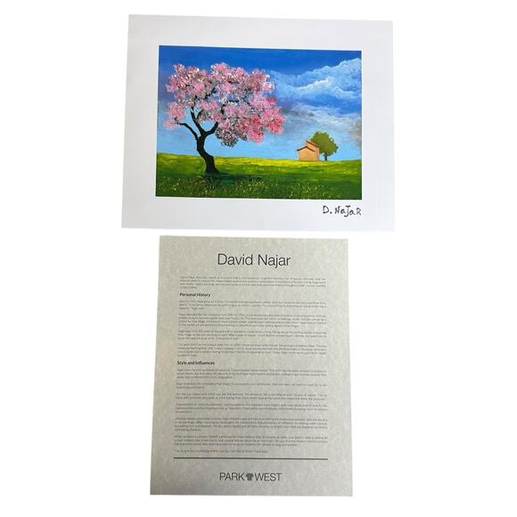 David Najar 2021 "Rural Home" Lithograph with Spot Varnish 10” x 12.5” With COA - Picture 1 of 5